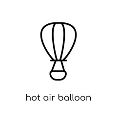 Hot air balloon icon from collection.