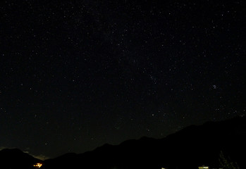 Obraz premium Japan Nagano Hirano star light