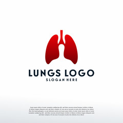 Simple Lungs logo template vector, Health lungs Template, Logo symbol icon