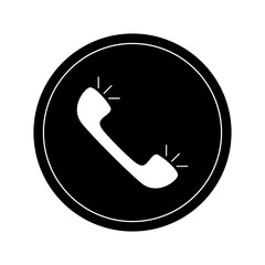 Isolated phone icon. communication, Vector illustration design