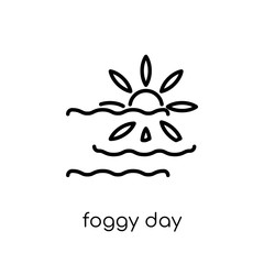 Foggy day icon from Weather collection.