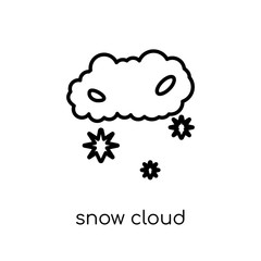 Snow Cloud icon from Weather collection.