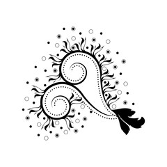 Isolated arabesque vintage pattern. Vector illustration design