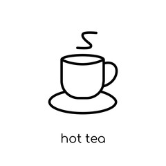 Hot tea icon from Winter collection.