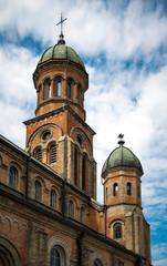 Obraz premium photograph the scene of an old cathedral