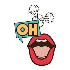 lips saying oh avatar character