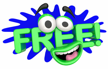 Free Complimentary No Cost Cartoon Face 3d Illustration