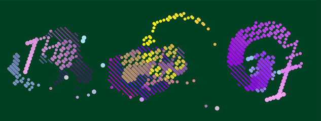 abstract vector background-Dot Graphics 