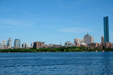 Fototapeta premium Boston Skyline iin summertime 