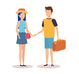 Couple of travelers design