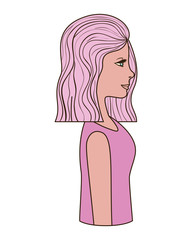 young woman avatar character