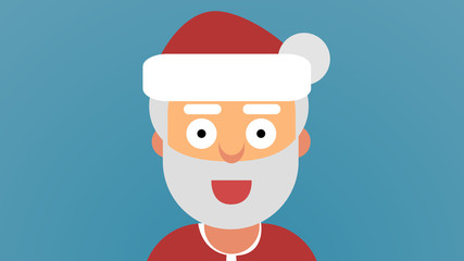 Happy Looking Father Christmas Santa head
