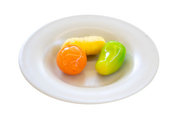 Fruit Shaped Mung Beans - Kanom Look Choup