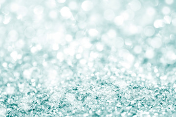 silver background of defocused abstract lights. golden bokeh lights.