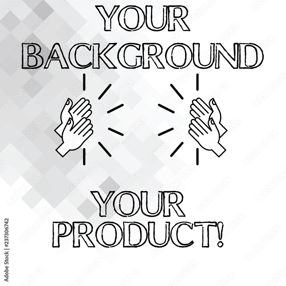 Poster handwriting text writing your background your product. concept meaning things you have done and lear