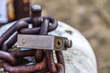 old lock on chain
