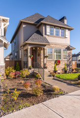 Fototapeta na wymiar Decorated house in Wilsonville Oregon.