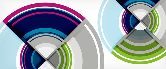 Obraz premium Multicolored round shapes abstract background