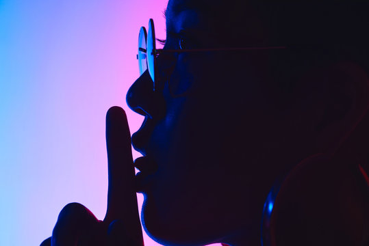 Conceptual retrowave photography