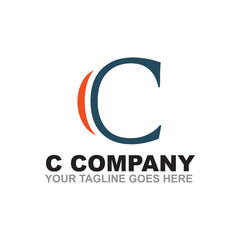 C letter logo design vector template