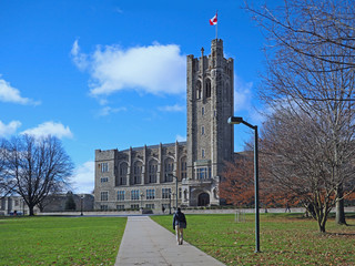 Canadian gothic college building, University College at the University of Western Ontario