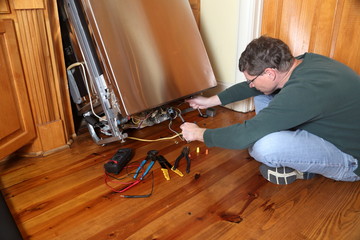 Repairing a broken dishwasher appliance