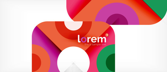 Abstract round elements composition background, organic design