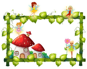 Magic fairy tale frame