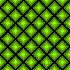 Fototapeta na wymiar Seamless pattern green square