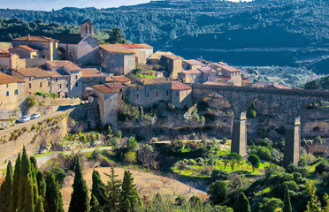 The ancient town of Minerve, France