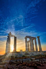 Fotobehang Tempel van Poseidon in Sounion, Griekenland © Paul Atkinson