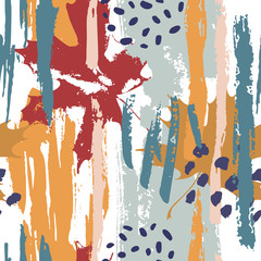 Autumn abstract drawing. Modern vector illustration