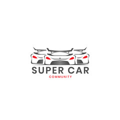 Super car community logo design inspiration