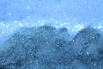 blue sparkling background for christmas and other greetings and cards