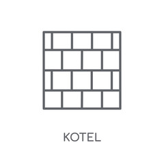 Kotel linear icon. Modern outline Kotel logo concept on white background from Religion-2 collection