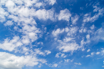 Clouds against blue sky as abstract background