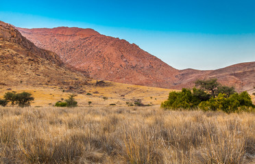 Damaraland, Namibia, a vast semi desert arid region in Namibia.
