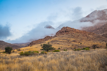 Damaraland, Namibia, a vast semi desert arid region in Namibia.