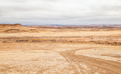 Damaraland, Namibia, a vast semi desert arid region in Namibia.