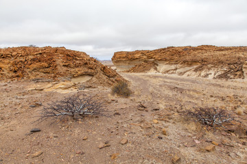 Damaraland, Namibia, a vast semi desert arid region in Namibia.