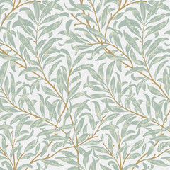 Image of Willow Bough by William Morris (1834-1896). Original from the MET Museum. Digitally enhanced by rawpixel. printed on Printed Glass Splashbacks