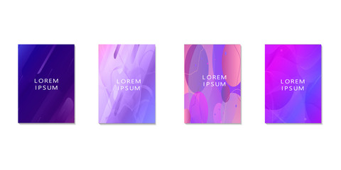 Liquid dynamic background in minimal style. Trendy gradient wavy shapes. Abstract geometric wallpaper.