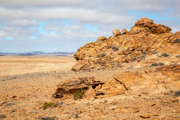 Damaraland, Namibia, a vast semi desert arid region in Namibia.