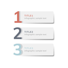 Obraz premium Numbered list business element vector