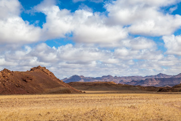 Damaraland, Namibia, a vast semi desert arid region in Namibia.