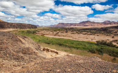 Damaraland, Namibia, a vast semi desert arid region in Namibia.
