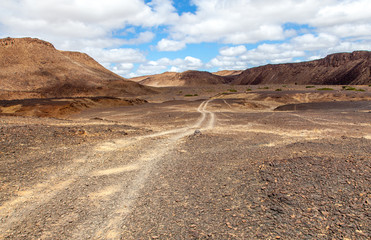 Damaraland, Namibia, a vast semi desert arid region in Namibia.