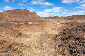 Damaraland, Namibia, a vast semi desert arid region in Namibia.