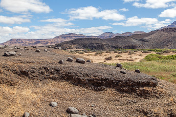 Damaraland, Namibia, a vast semi desert arid region in Namibia.