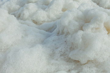 Foam on the sea